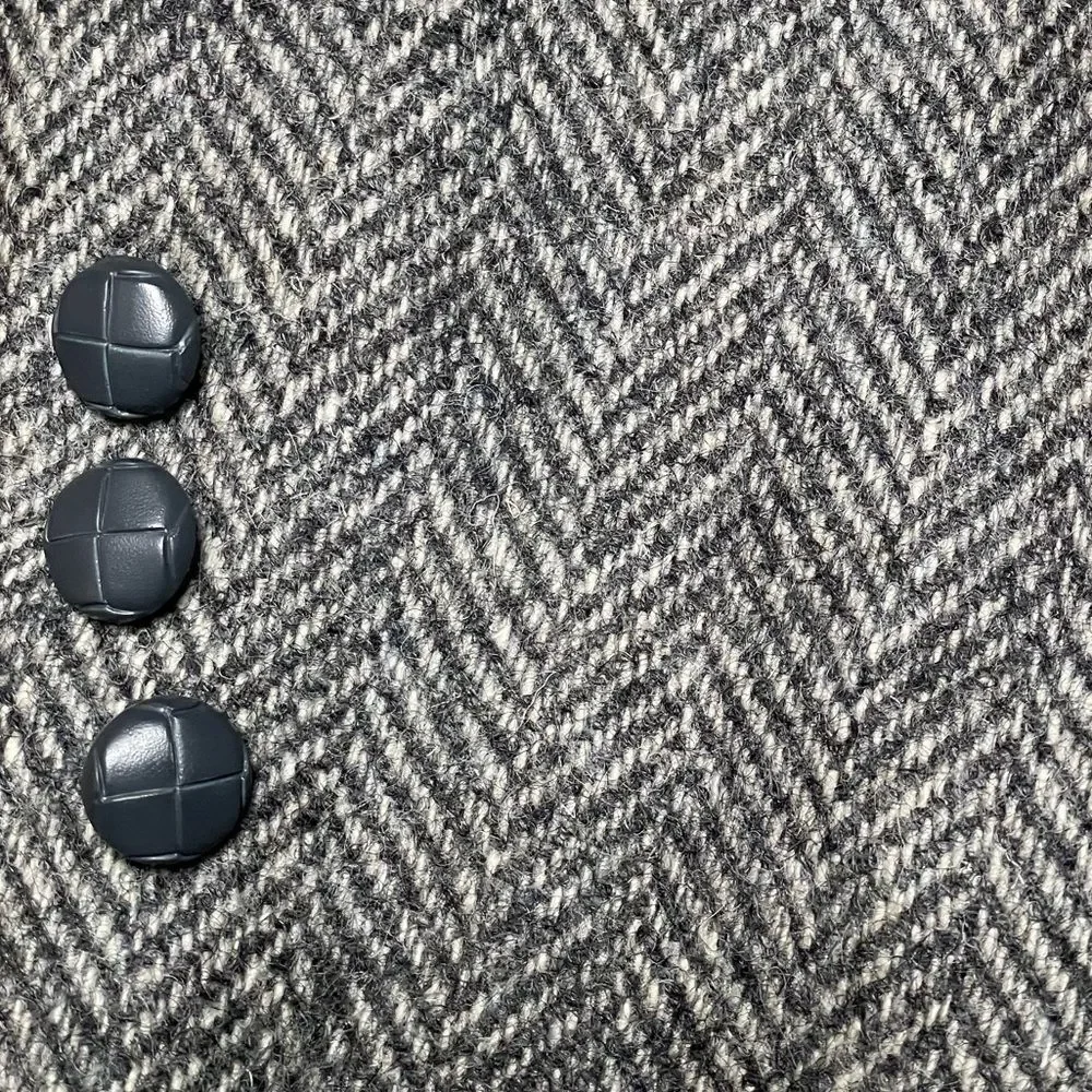 Vintage John Peel Ltd. Classic Tweed Wool Gray Men's Sports Coat (Size: 40R)